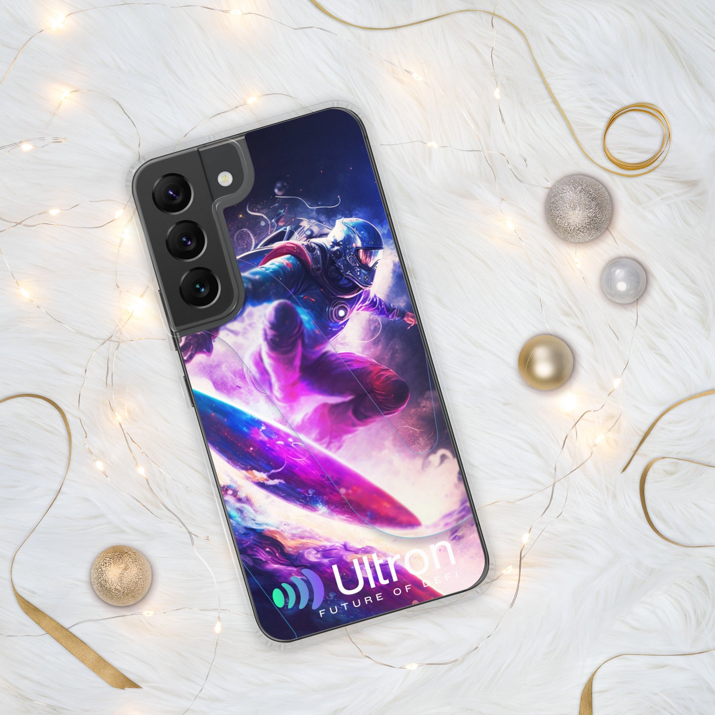 Space Surfer Clear Case for Samsung®