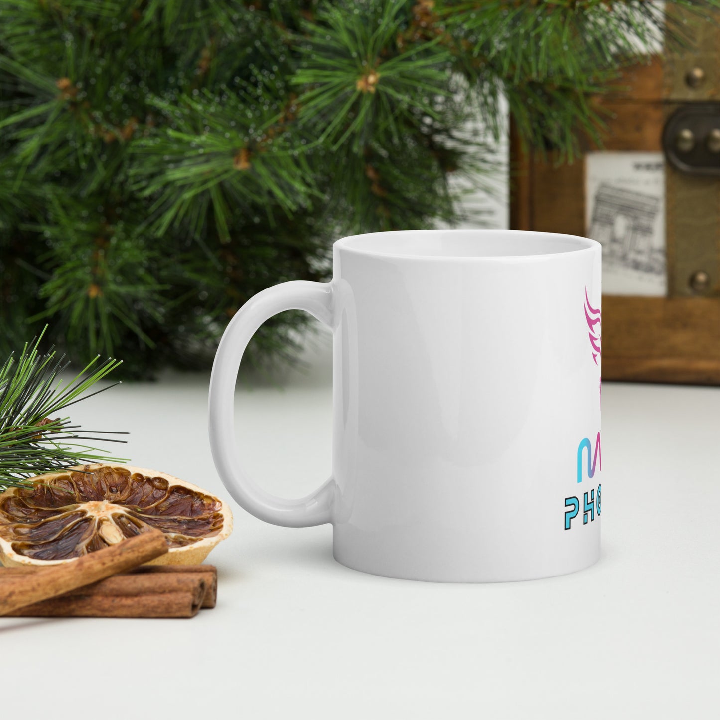 Mavie Phoenix White glossy mug
