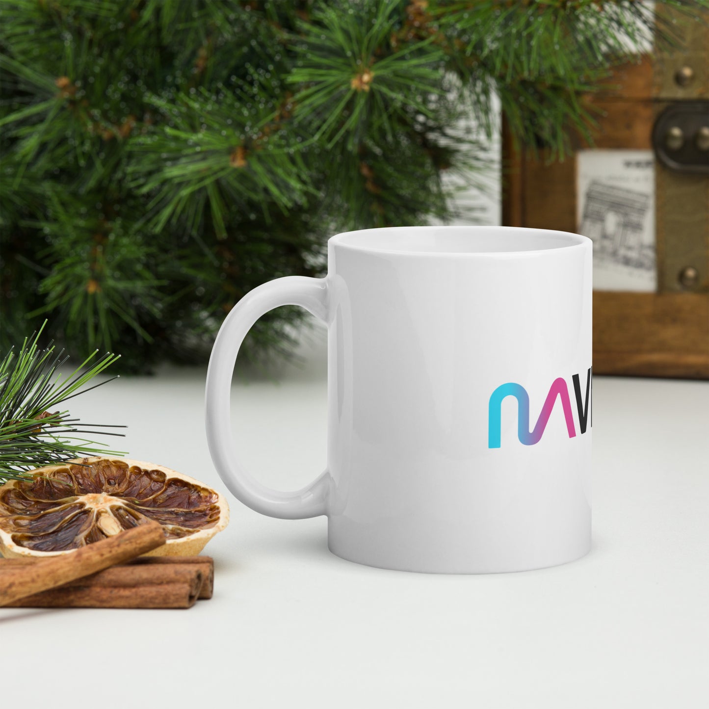 Mavie Global White glossy mug
