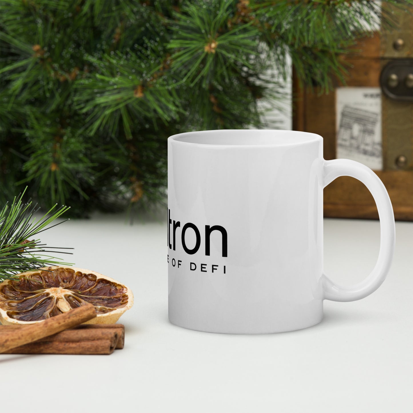 Ultron Future Of DeFi White glossy mug