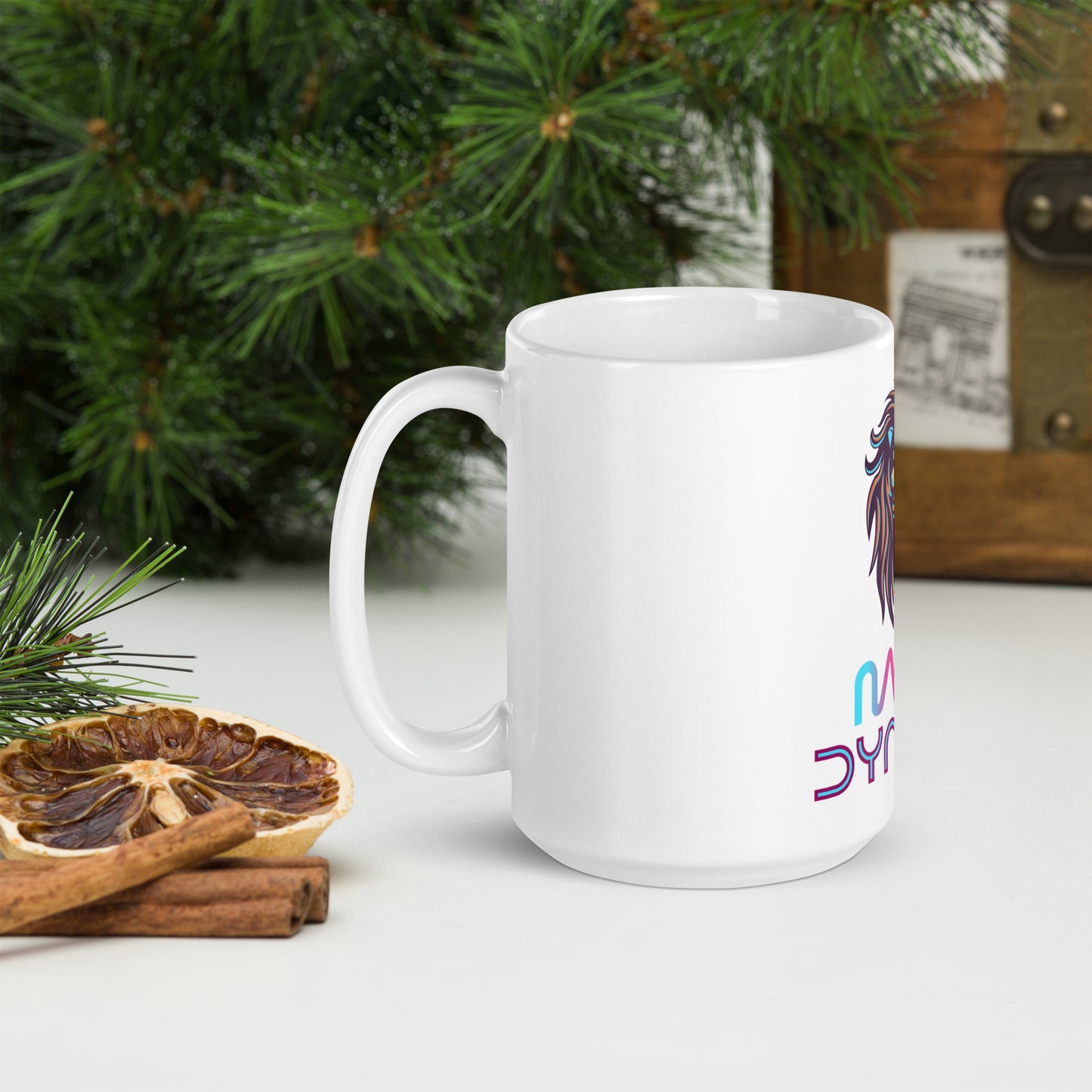 Mavie Dynamic White glossy mug