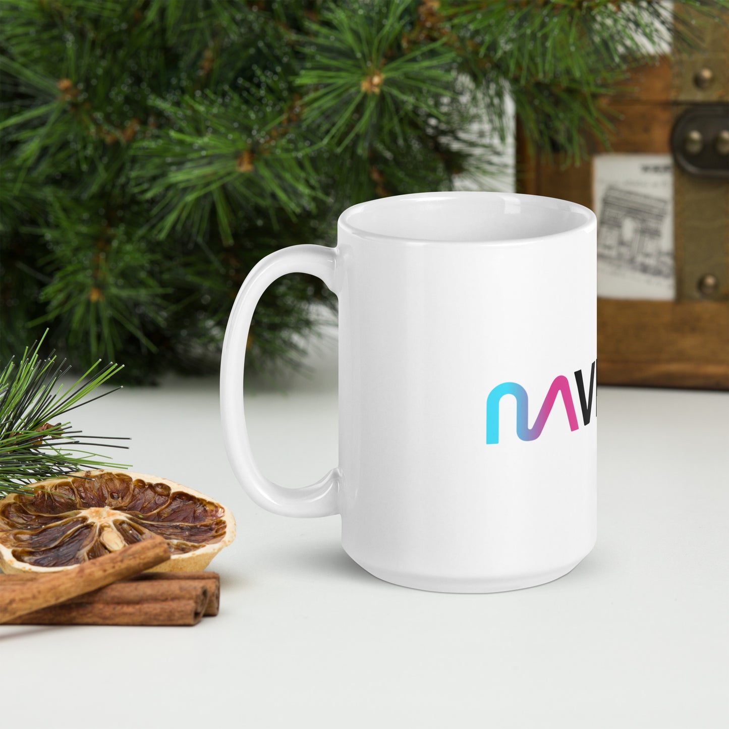 Mavie Global White glossy mug