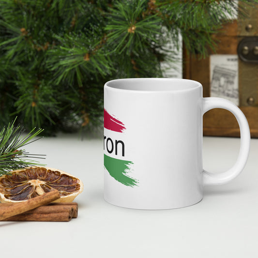 Ultron Hungary White glossy mug