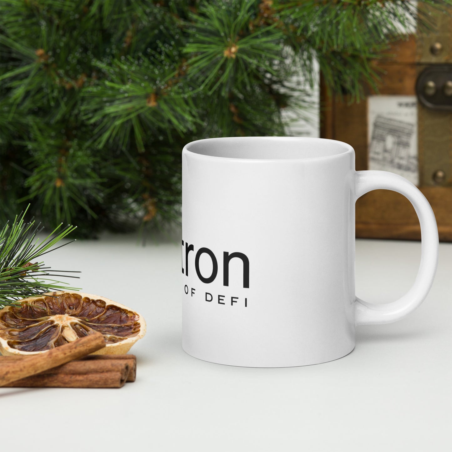Ultron Future Of DeFi White glossy mug