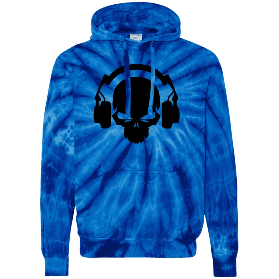 Dj Skull Unisex Tie-Dyed Pullover Hoodie
