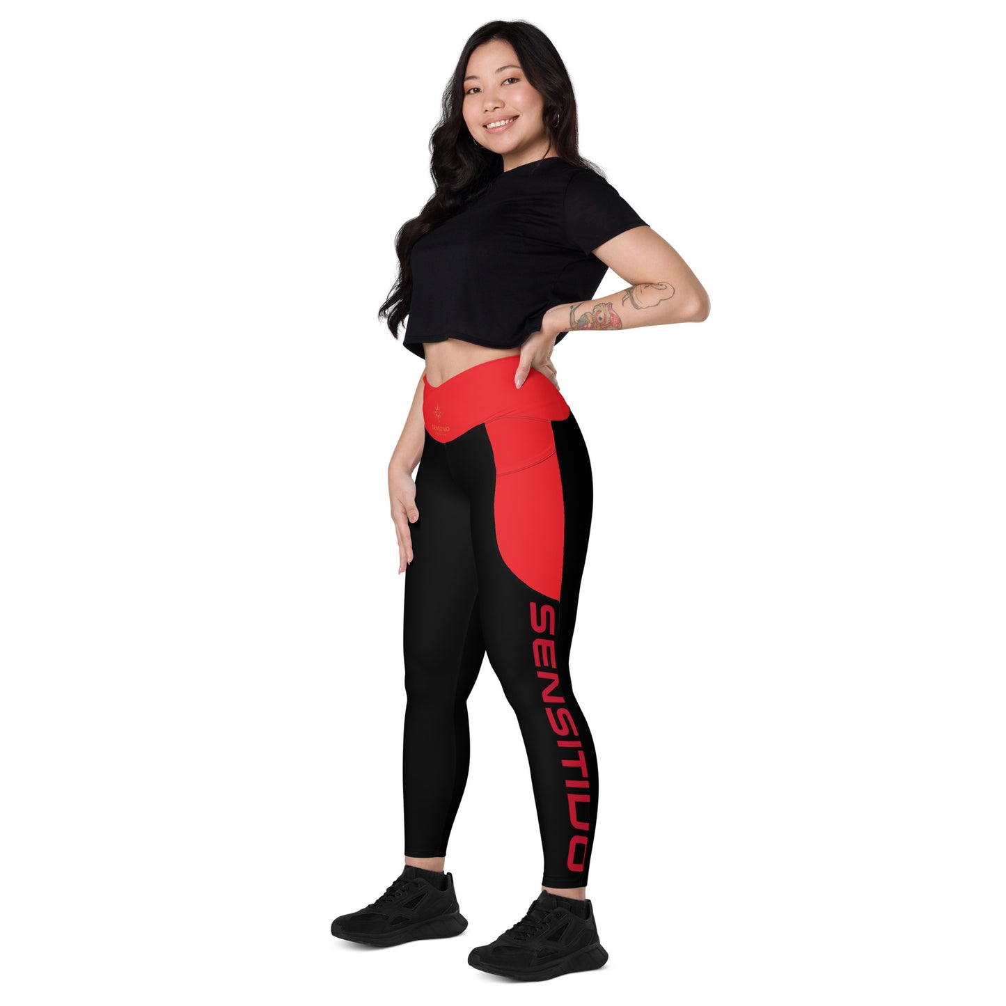 Sensitivo Crossover leggings with pockets