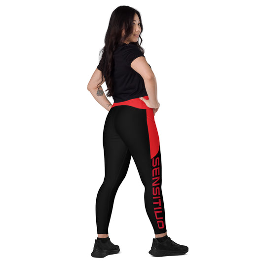 Sensitivo Crossover leggings with pockets