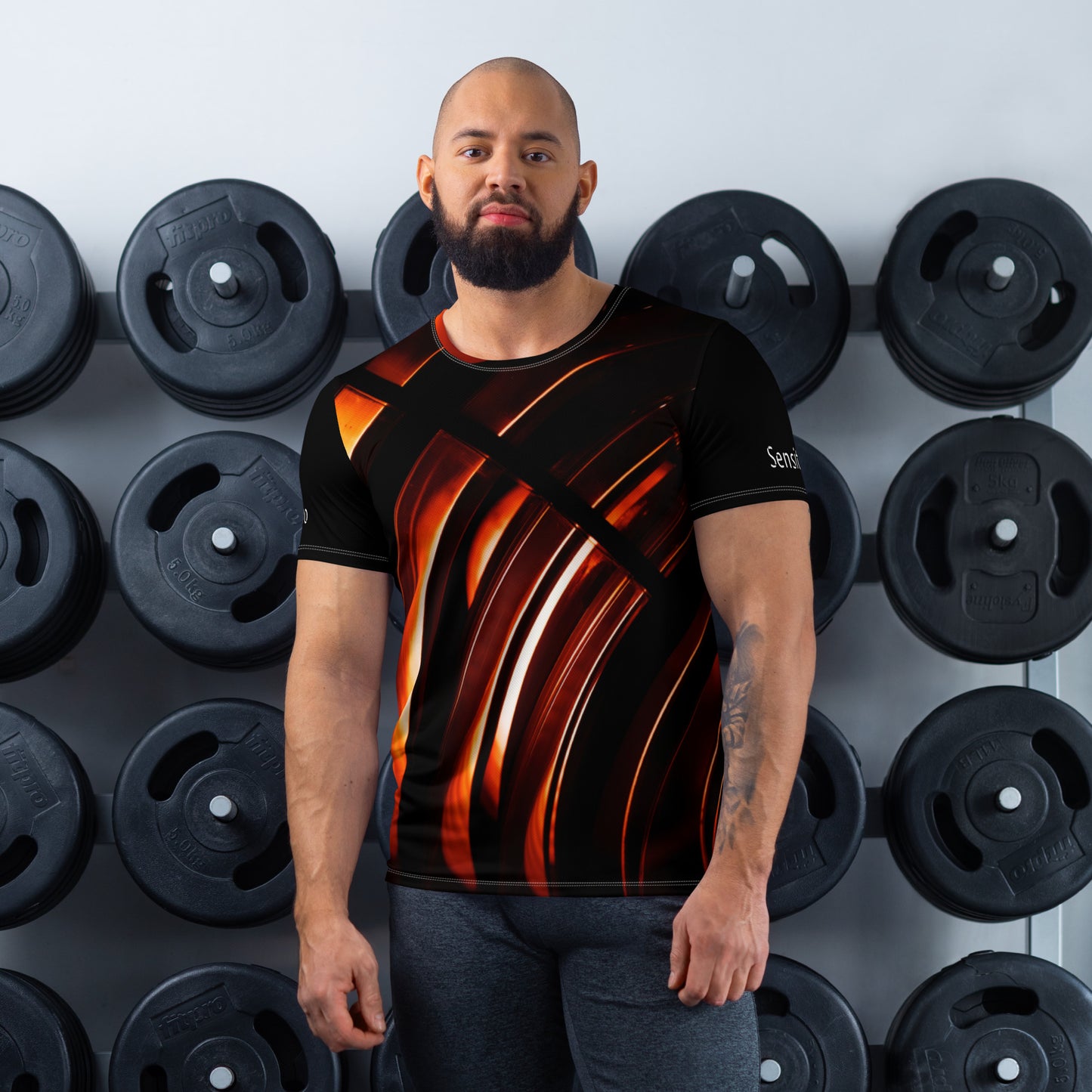 3D Drop Men's Athletic T-shirt