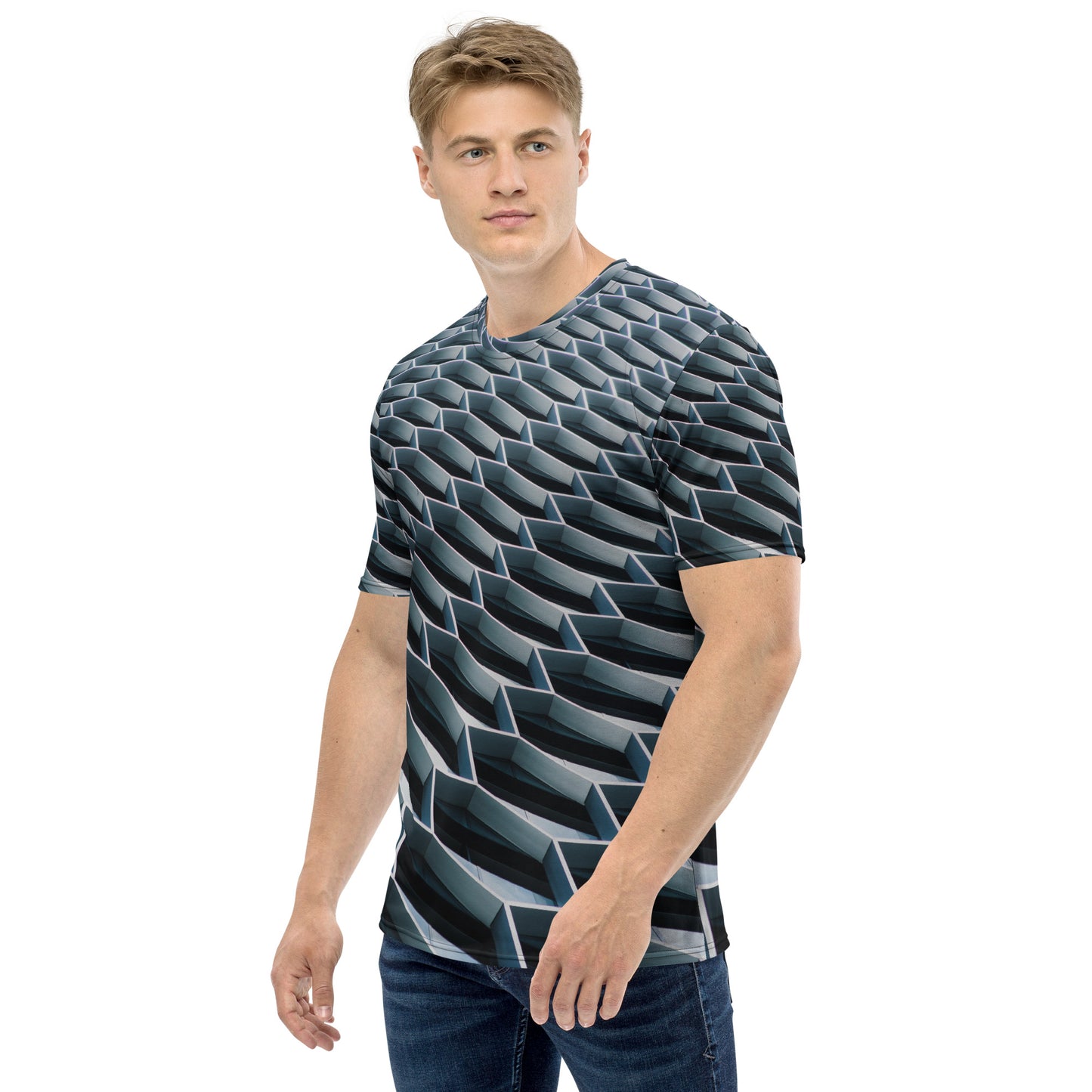3D Hexagon Men's t-shirt