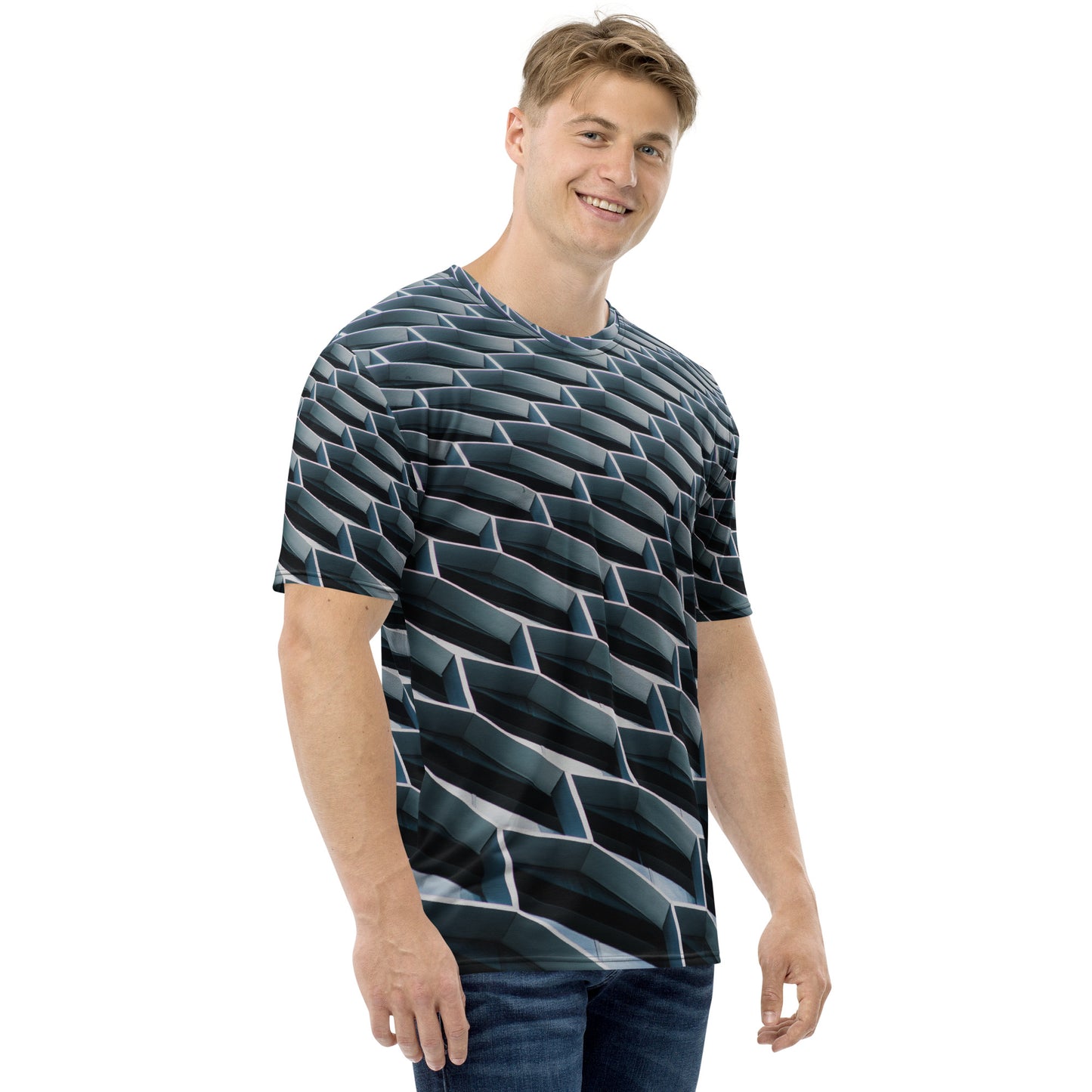 3D Hexagon Men's t-shirt
