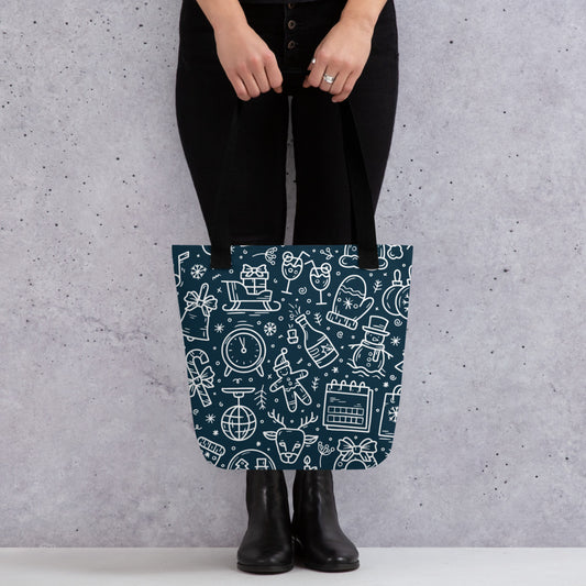 Xmas Blue Tote bag