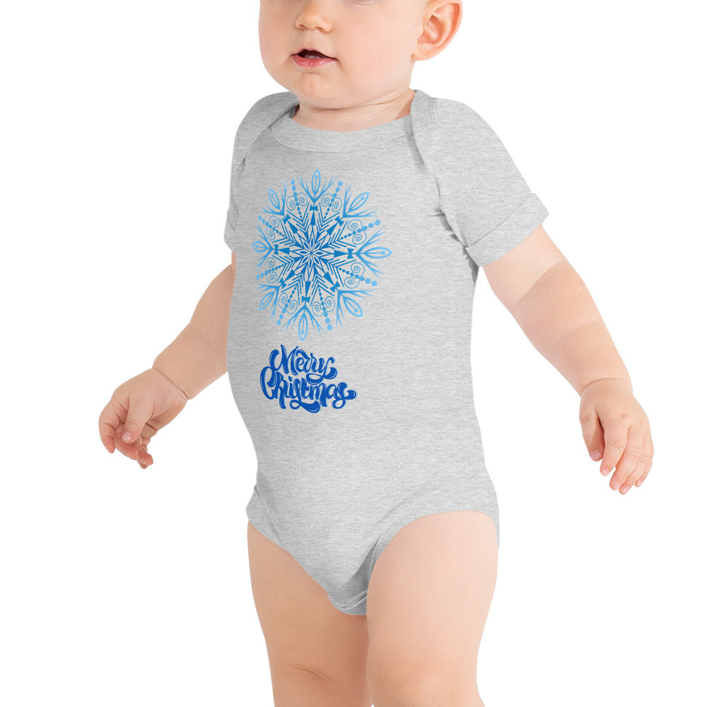 Merry Christmas 3 Baby short sleeve one piece