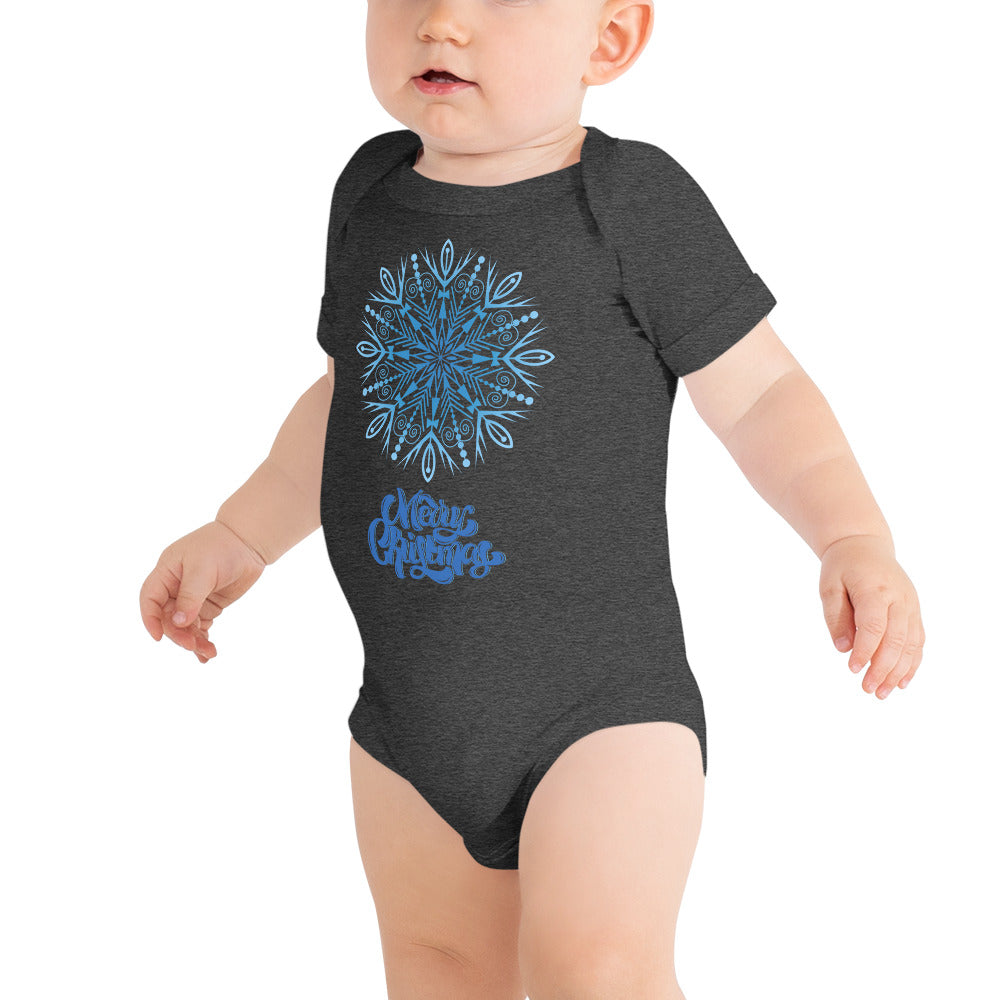 Merry Christmas 3 Baby short sleeve one piece