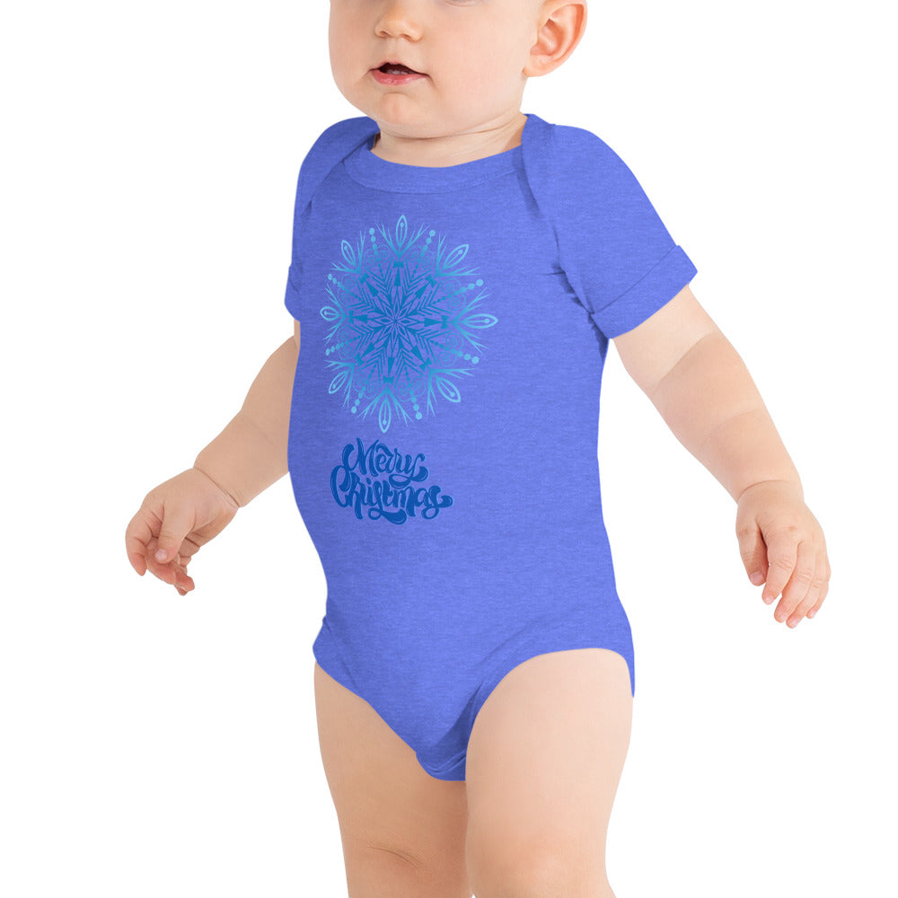 Merry Christmas 3 Baby short sleeve one piece