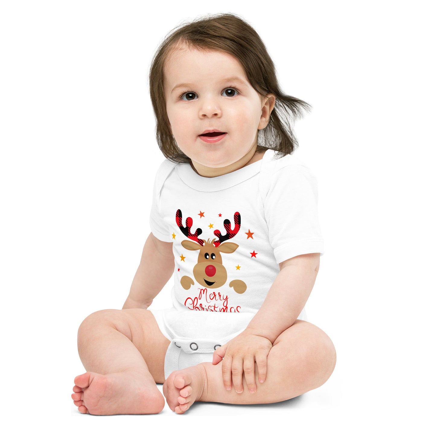 Merry Xmas 2 Baby short sleeve one piece