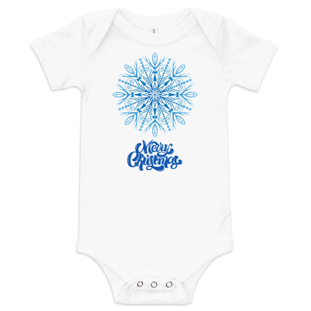 Merry Christmas 3 Baby short sleeve one piece