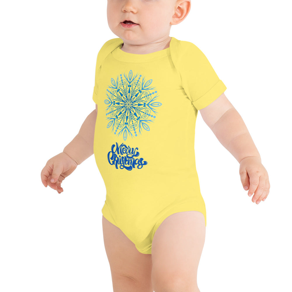 Merry Christmas 3 Baby short sleeve one piece