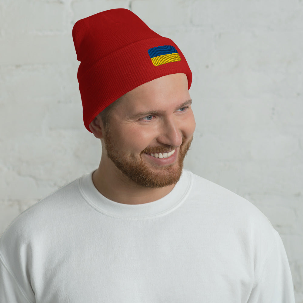 Ukraine Cuffed Beanie