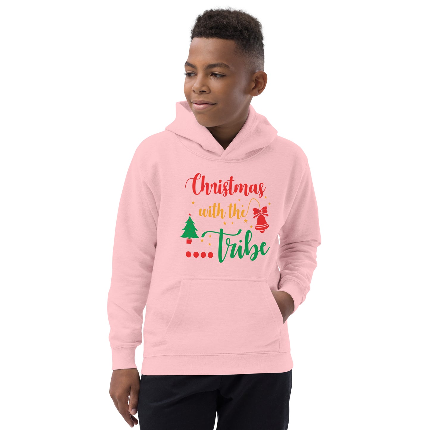 Christmas with the Tribe Kids Hoodie