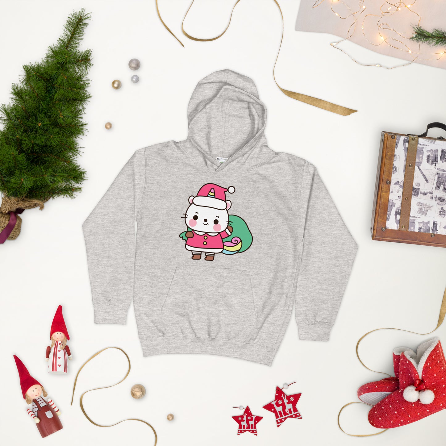 Xmas Unicorn Kids Hoodie