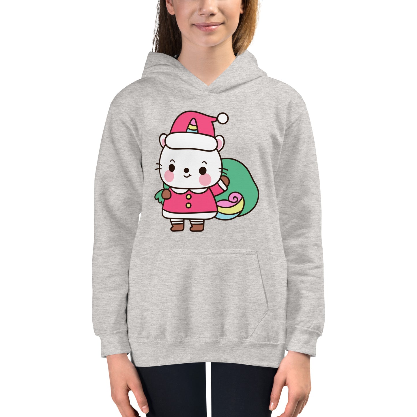 Xmas Unicorn Kids Hoodie