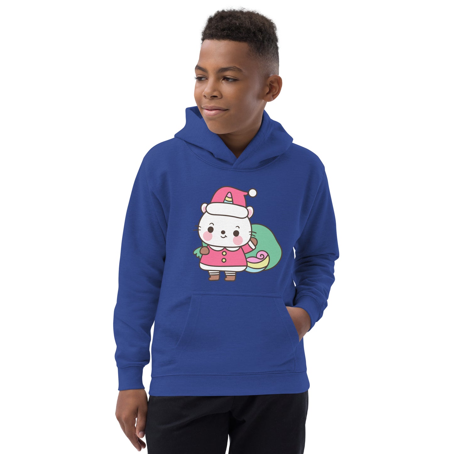 Xmas Unicorn Kids Hoodie