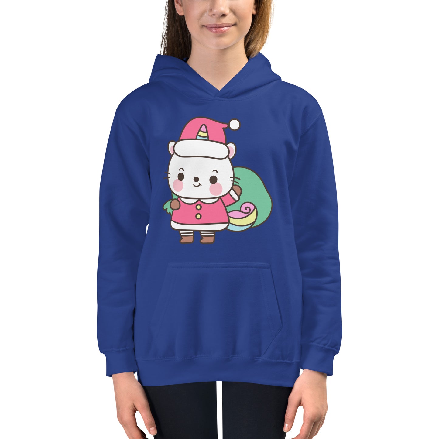 Xmas Unicorn Kids Hoodie