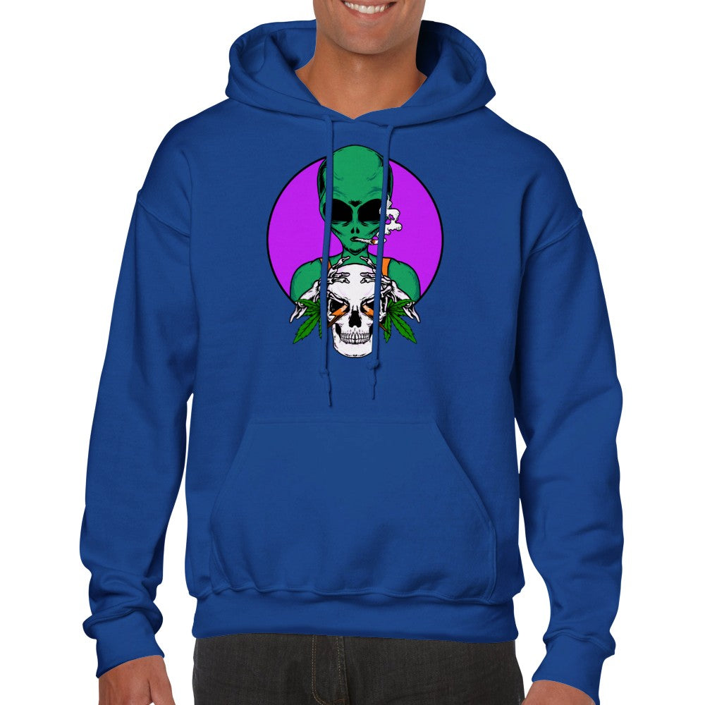 Alien&Skull Unisex Pullover Hoodie