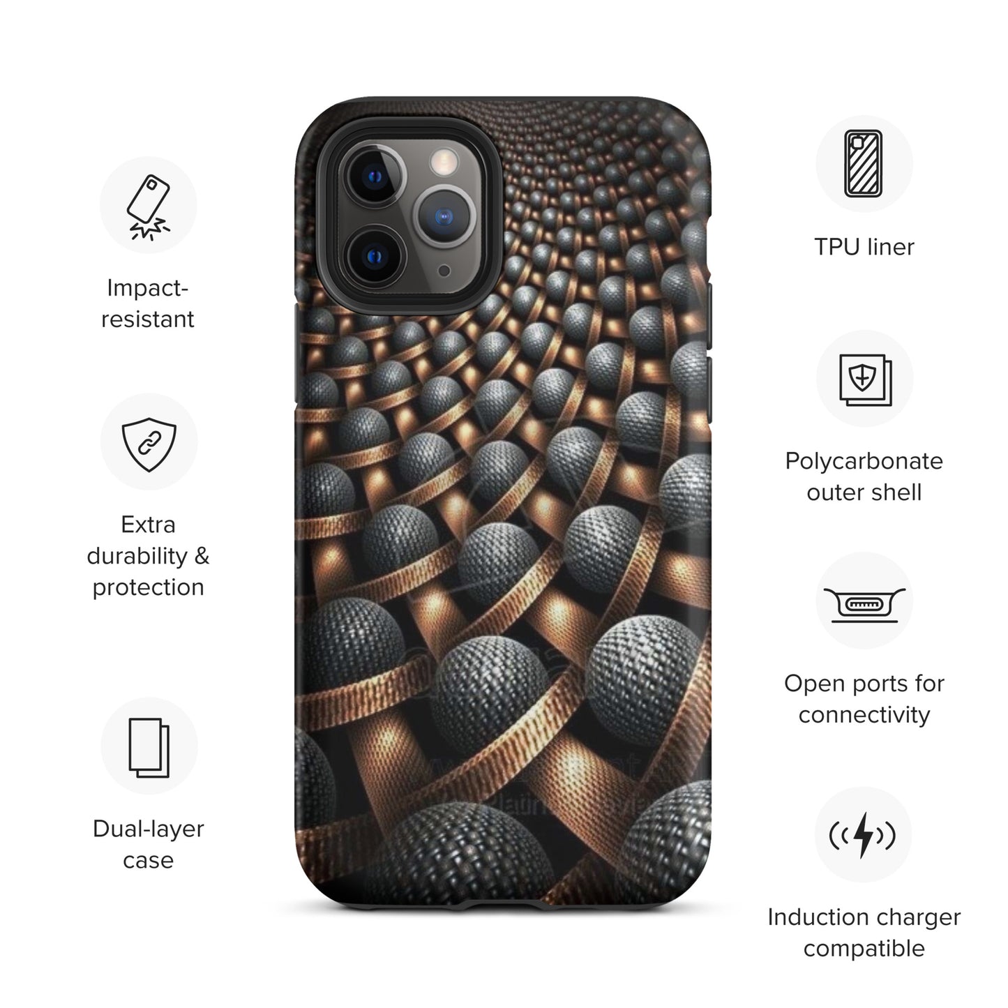 3D Balls Tough iPhone case
