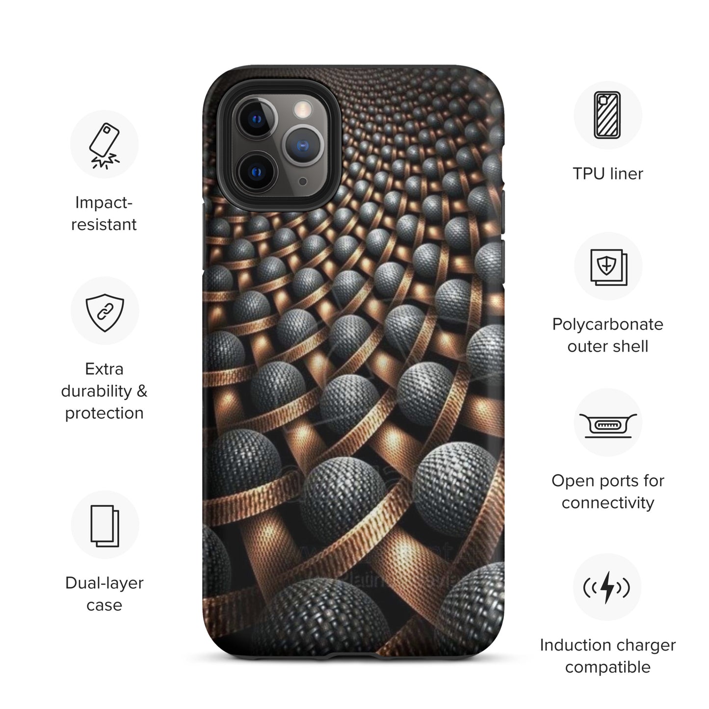 3D Balls Tough iPhone case