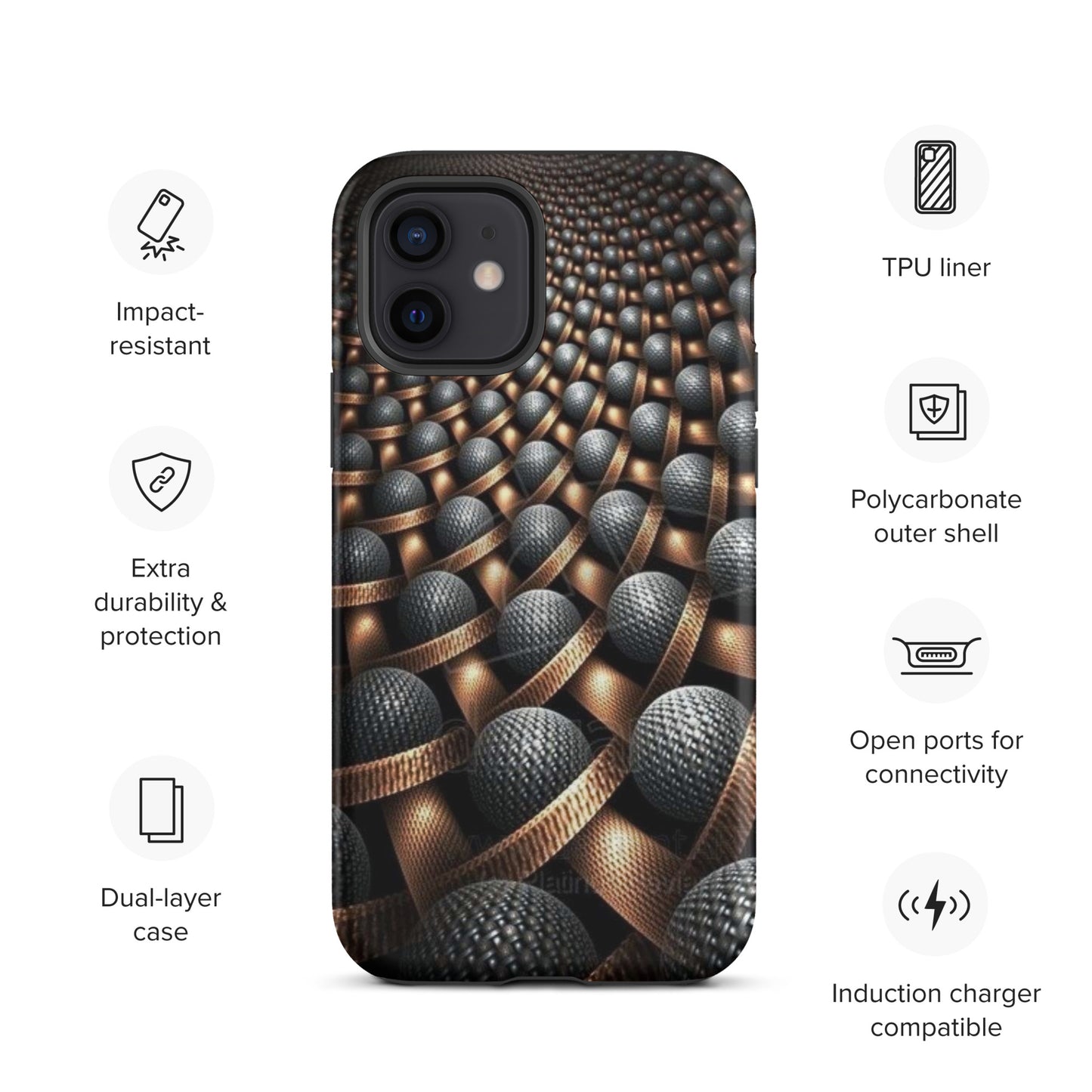 3D Balls Tough iPhone case