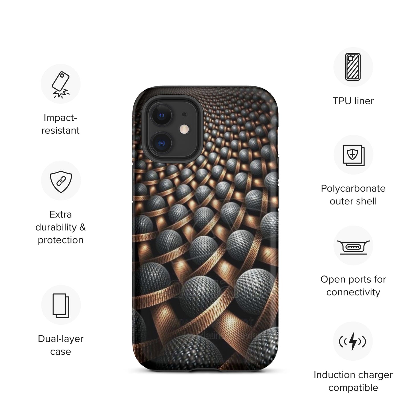 3D Balls Tough iPhone case