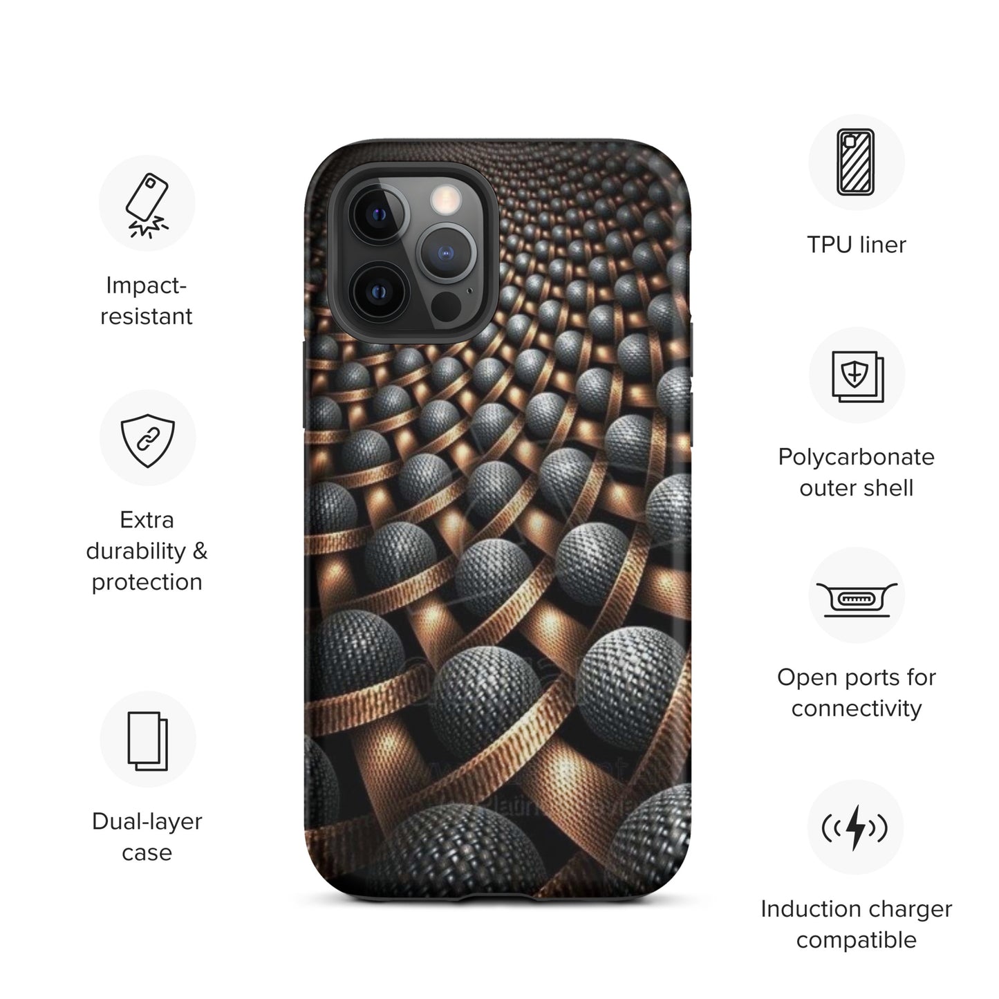 3D Balls Tough iPhone case