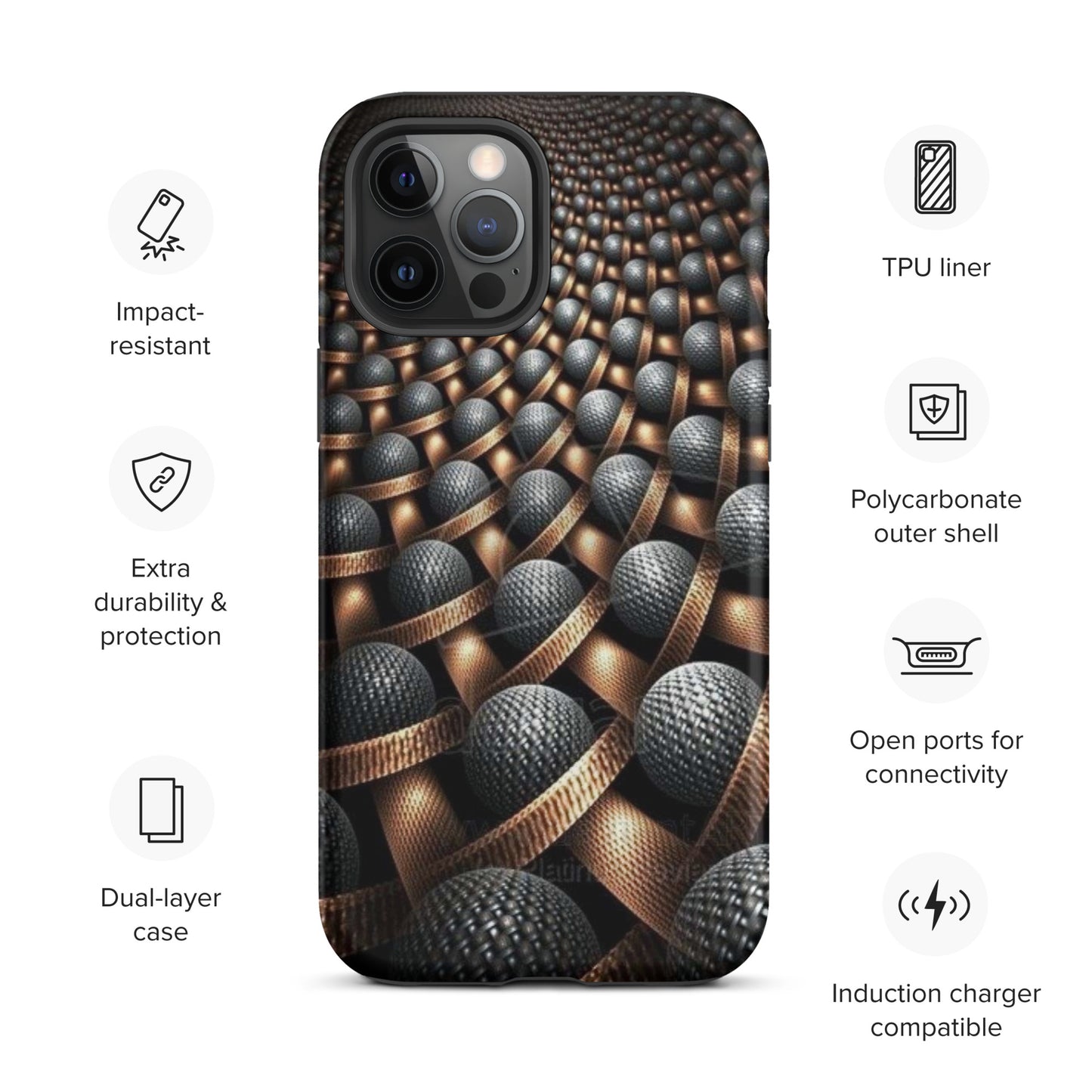 3D Balls Tough iPhone case