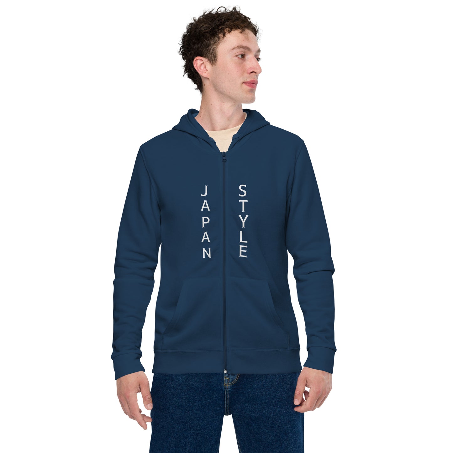Japan Style Unisex basic zip hoodie