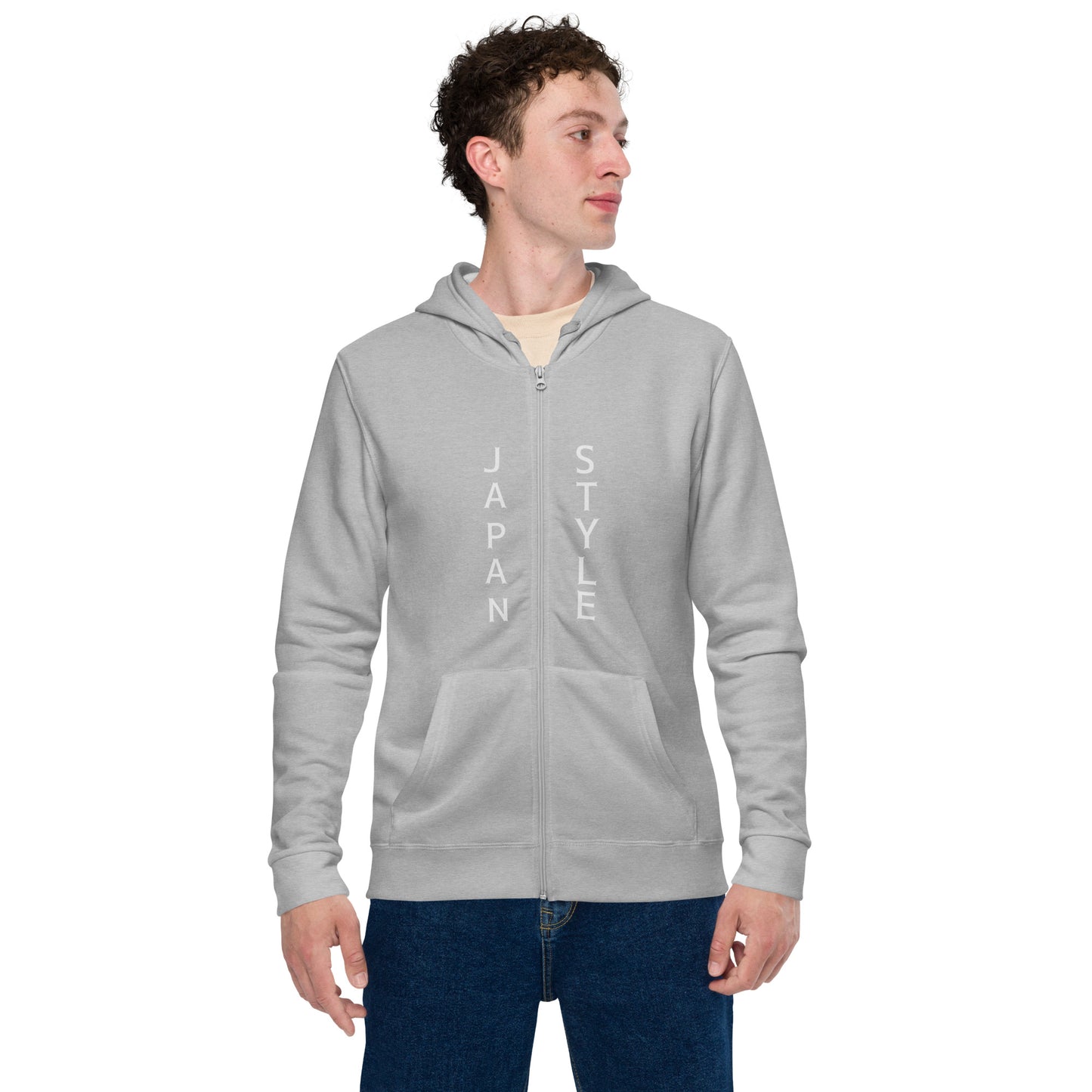 Japan Style Unisex basic zip hoodie