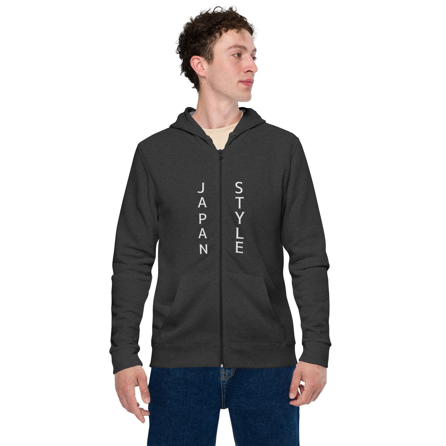 Japan Style Unisex basic zip hoodie