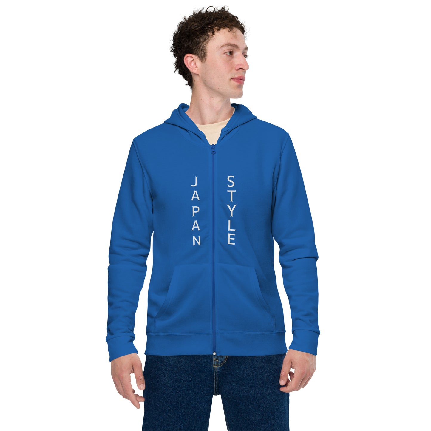 Japan Style Unisex basic zip hoodie