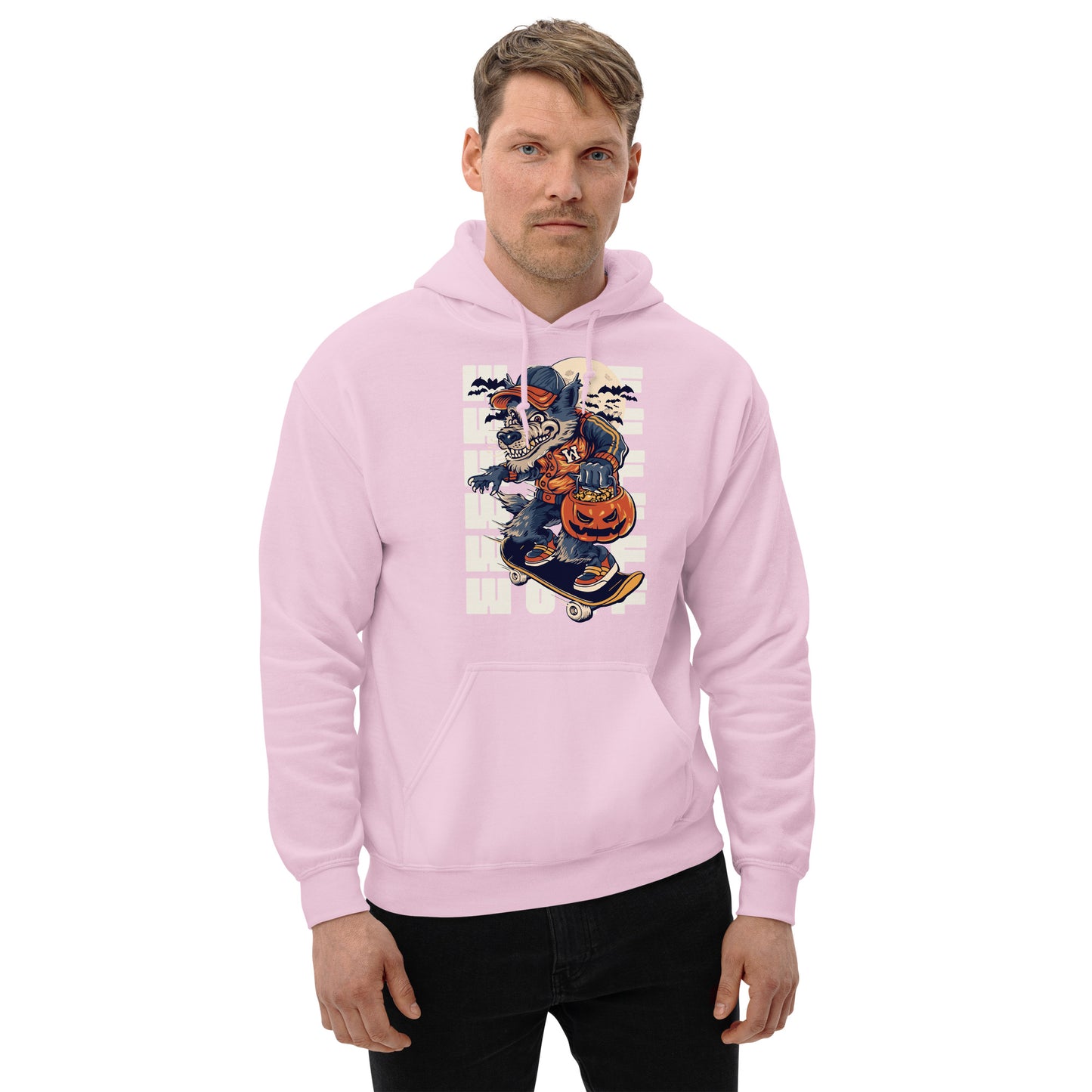 Wolf and Pumpkin Unisex Hoodie