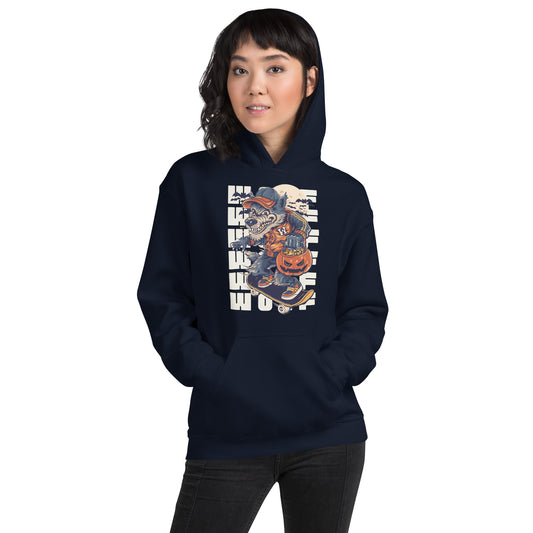 Wolf and Pumpkin Unisex Hoodie