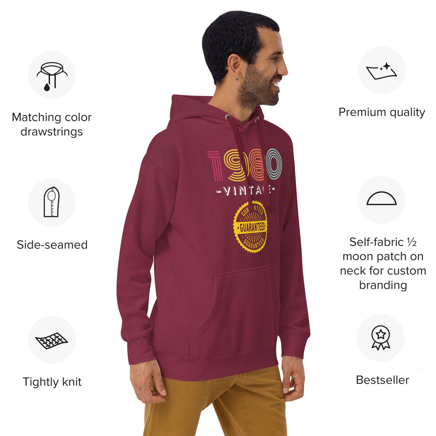 1980 Vintage Unisex Hoodie