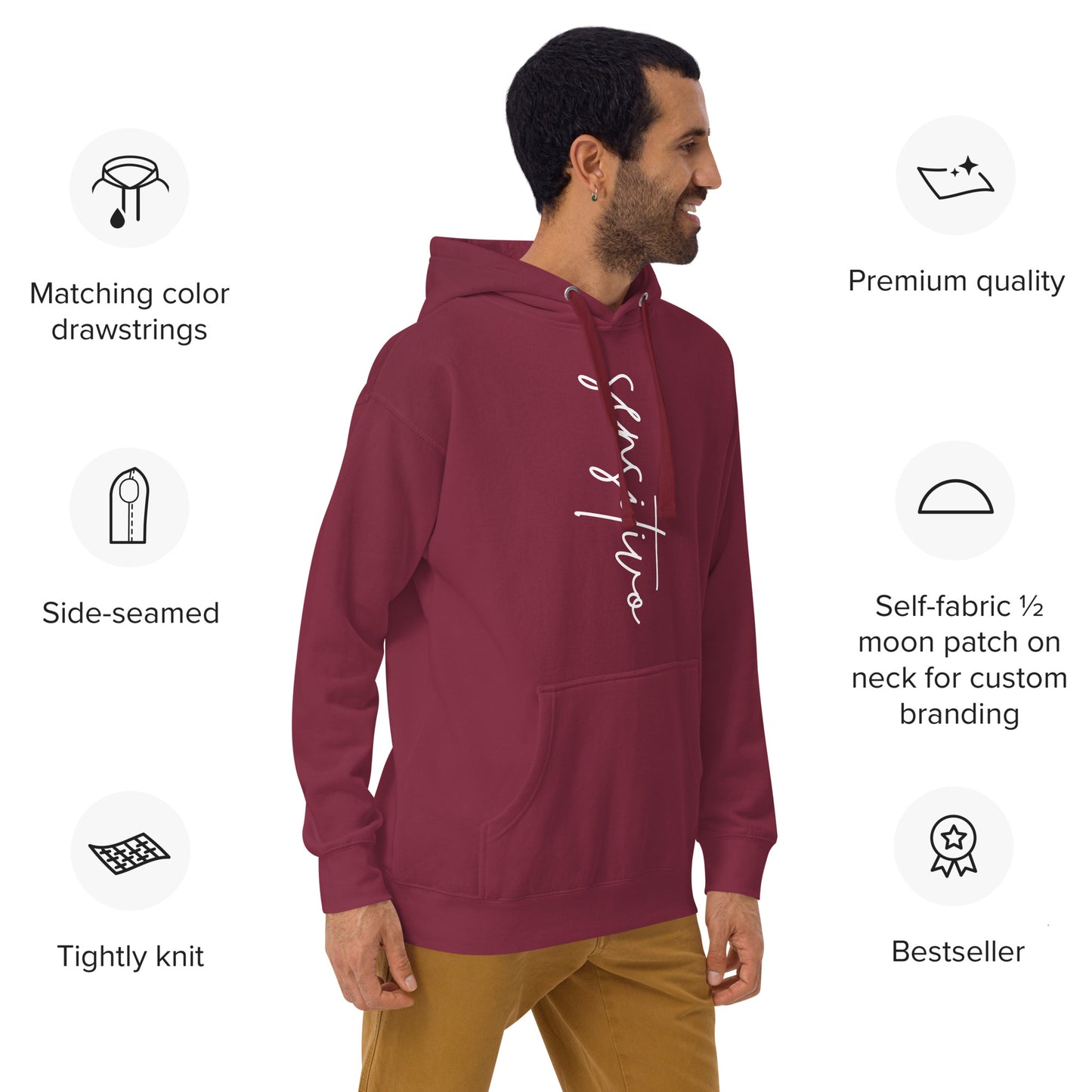 Sensitivo Hand write 1 Unisex Hoodie