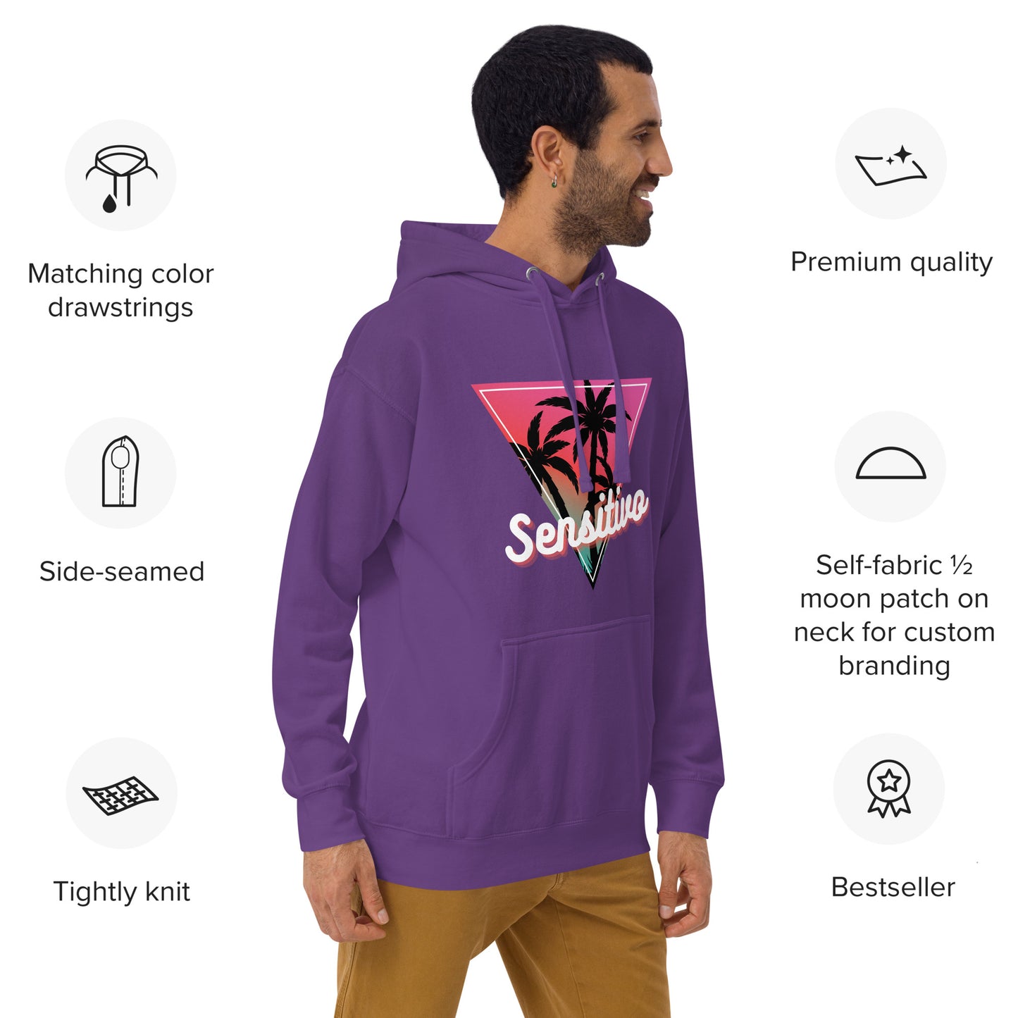 Sensitivo Beach Unisex Hoodie