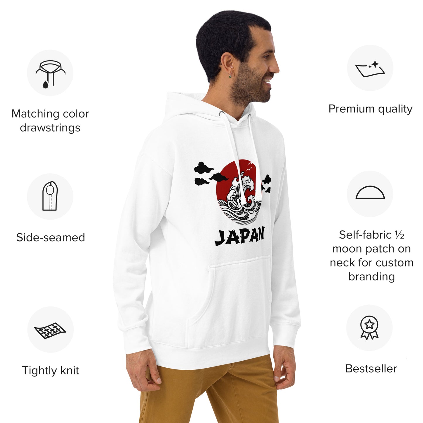 Japan waves 2 Unisex Hoodie