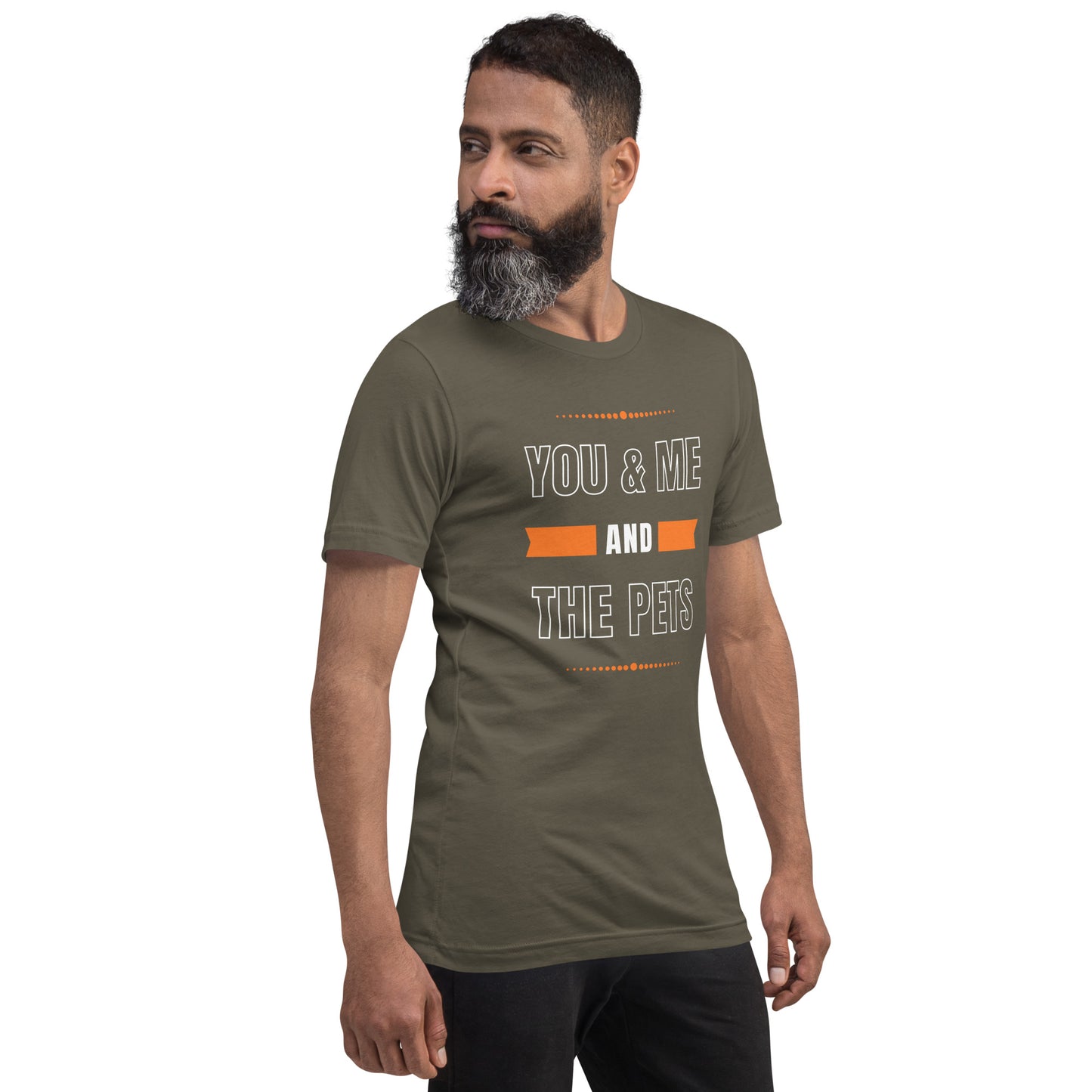 You & Me and the Pets Unisex t-shirt