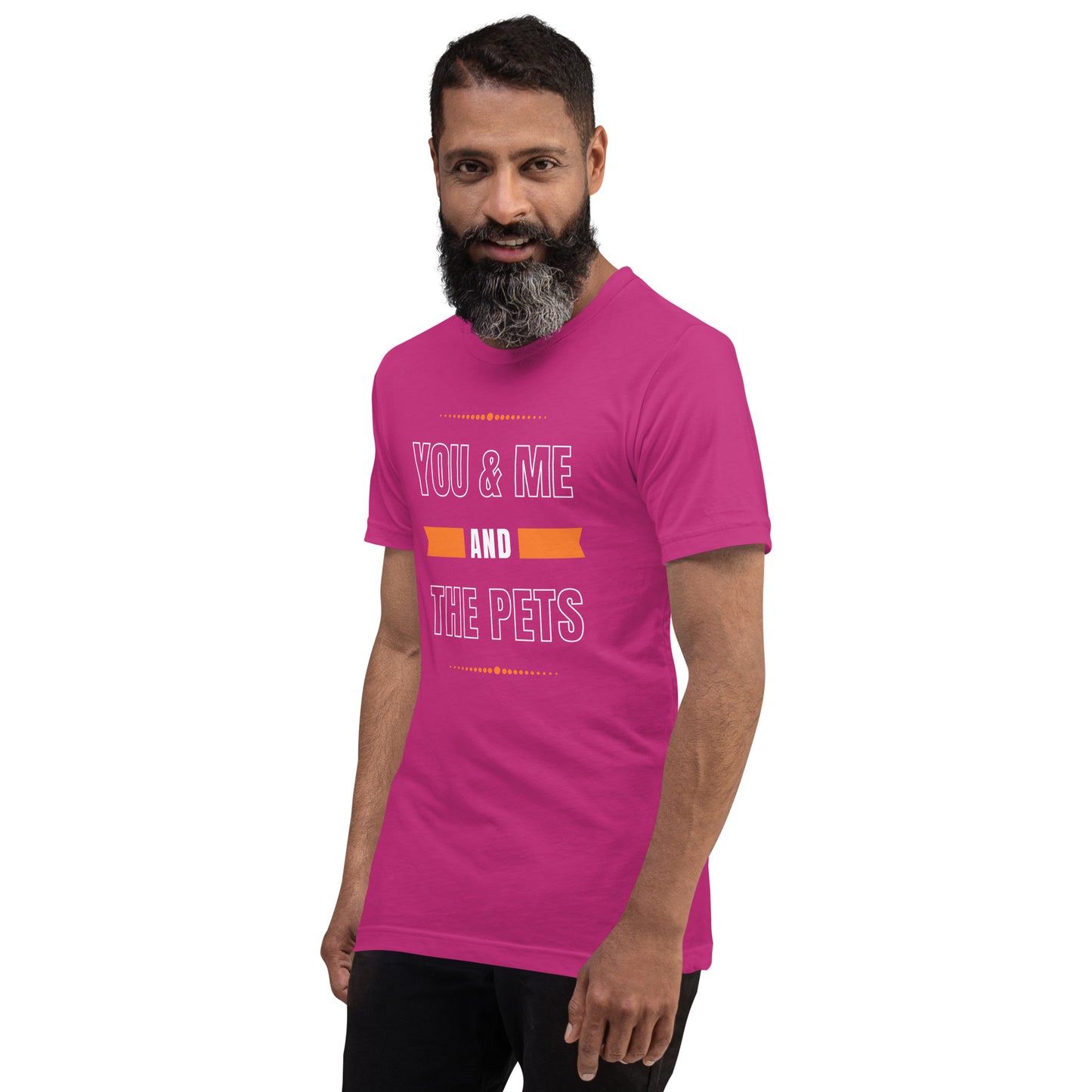 You & Me and the Pets Unisex t-shirt
