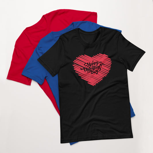 Happy Valentine's Day 2 Unisex t-shirt