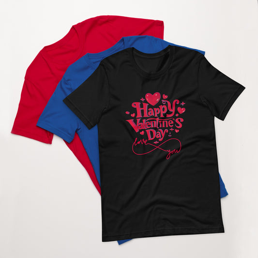 Happy Valentine's Day 6 Unisex t-shirt