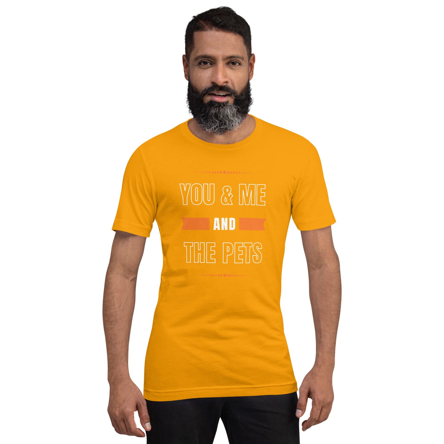 You & Me and the Pets Unisex t-shirt