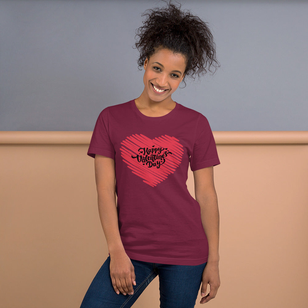 Happy Valentine's Day 2 Unisex t-shirt